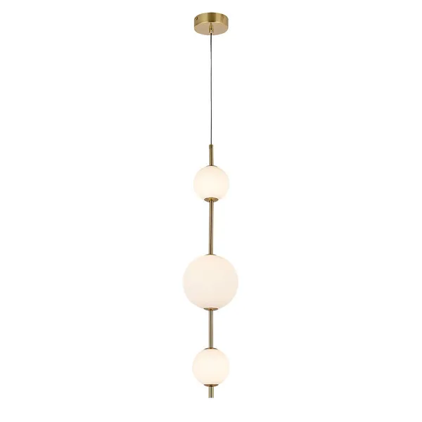 Lampa wisząca pionowa Dorado złota LED CCT