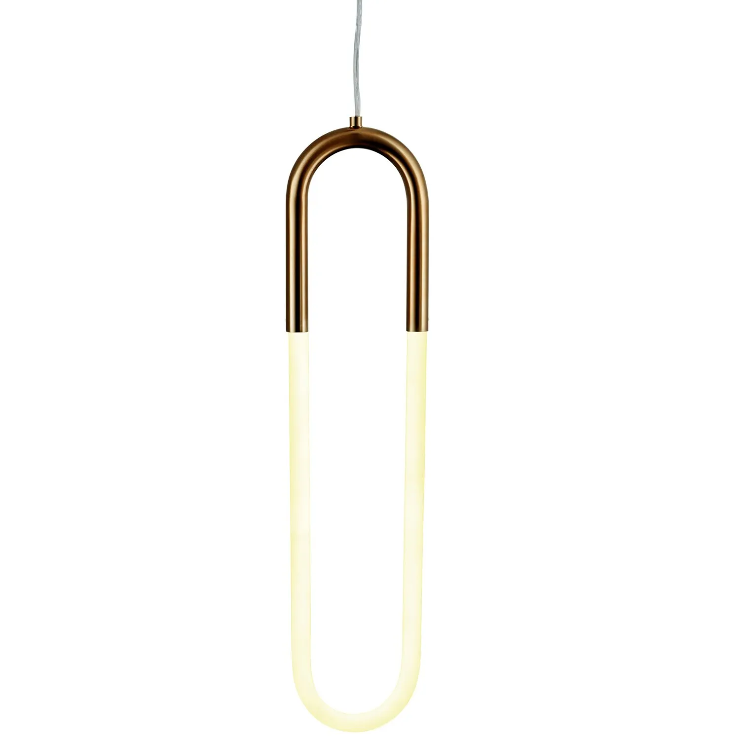 Lampa wisząca U-SHAPE mosiądz 60 cm - obrazek 6