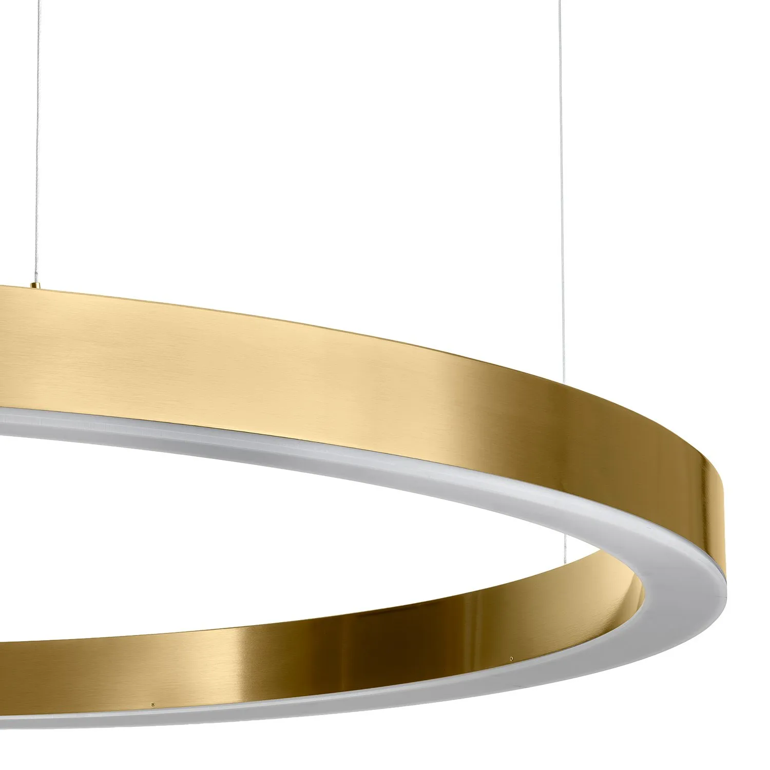 Lampa wisząca CIRCLE 120 cm - LED, ring mosiądz szczotkowany - obrazek 10