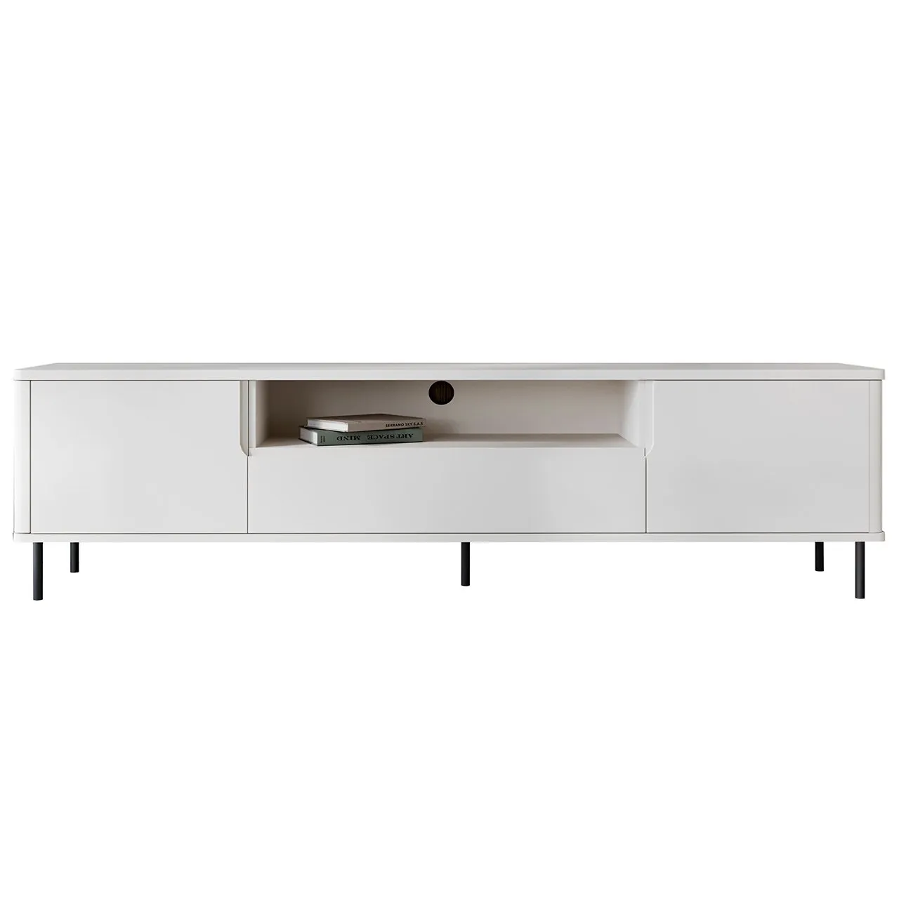 Komoda RTV RADIUS 180NC biały