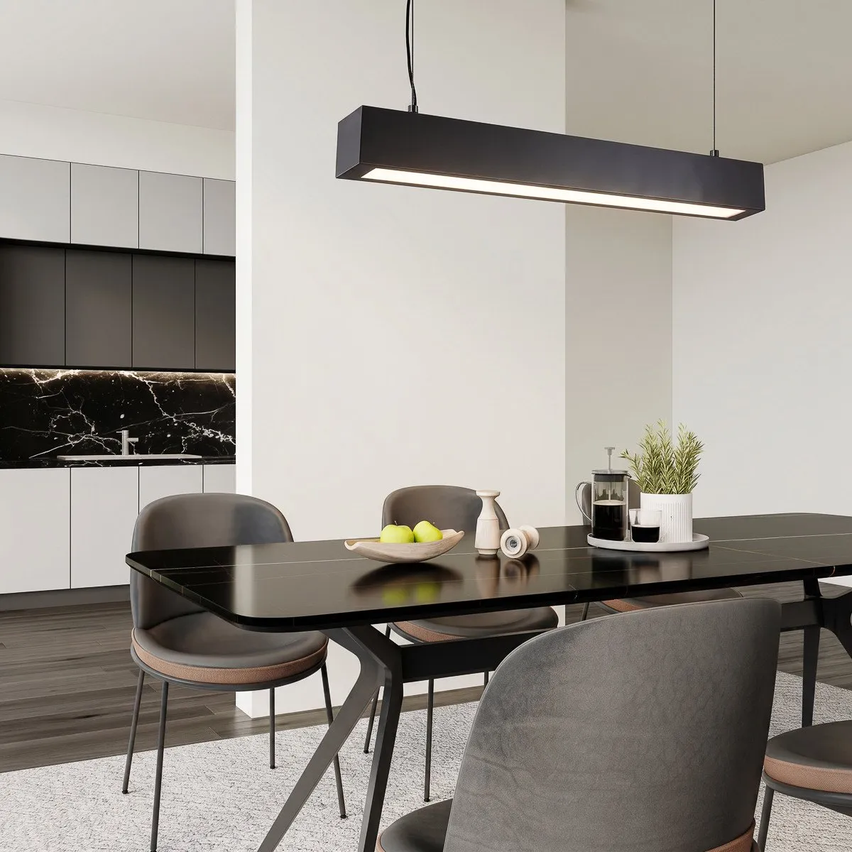 Lampa wisząca Ibros czarna 18W IP20 LED CCT - obrazek 4