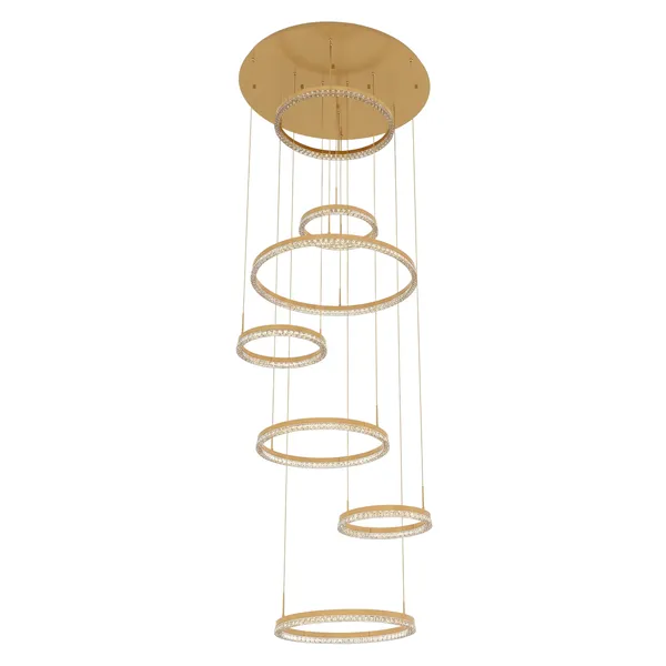 Lampa wisząca Hall 350 cm złoty LED CCT