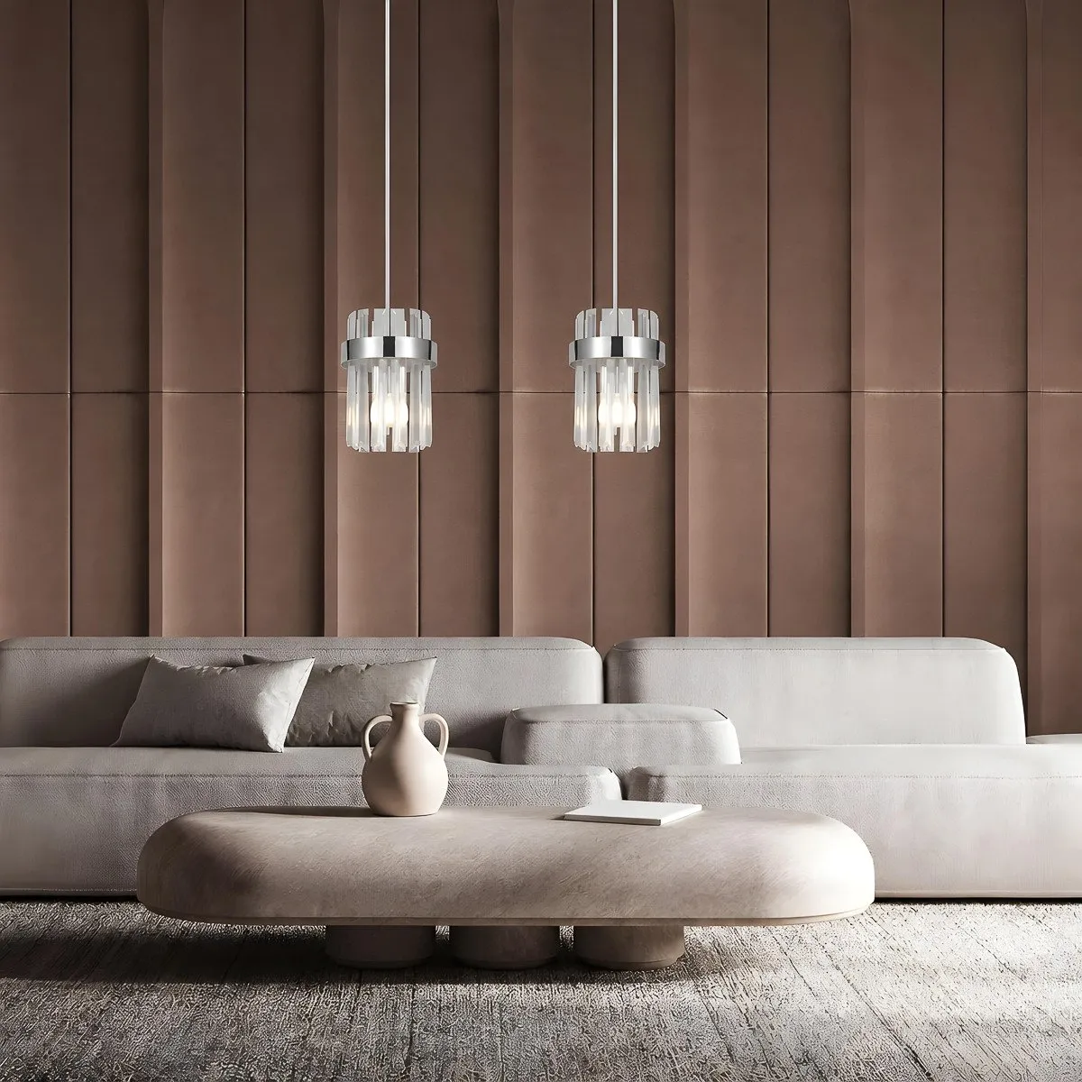 Lampa wisząca Vetro chrom 2xE14 - obrazek 4