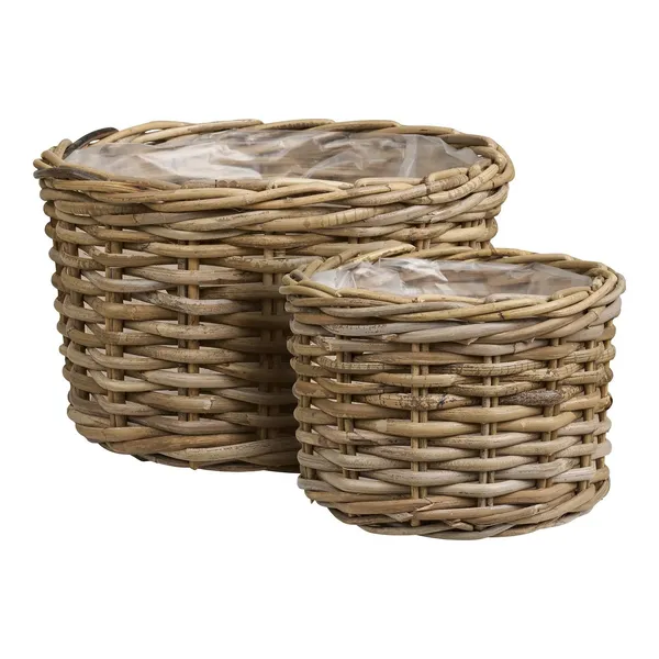 Zestaw 2 koszy Kalak rattan