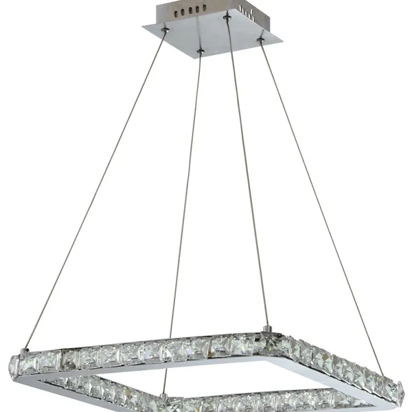 LORDS LAMPA WISZĄCA KWADRAT 42X42 24W LED CHROM