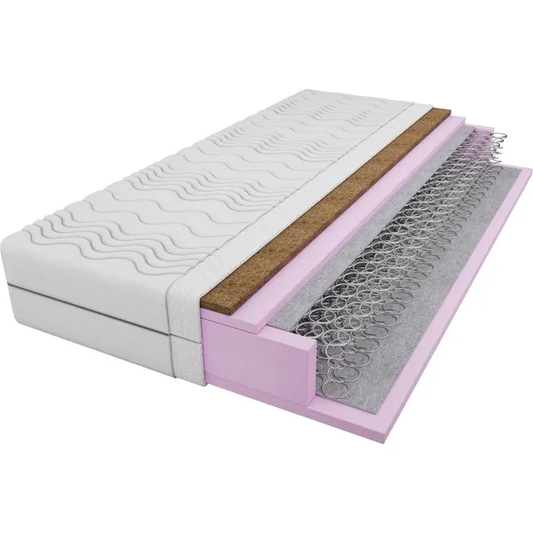 Materac sprężynowy + kokos 80x200 LOU BLANC
