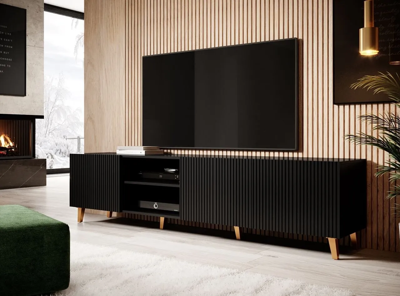 Komoda RTV FASO 200 czarna - obrazek 3