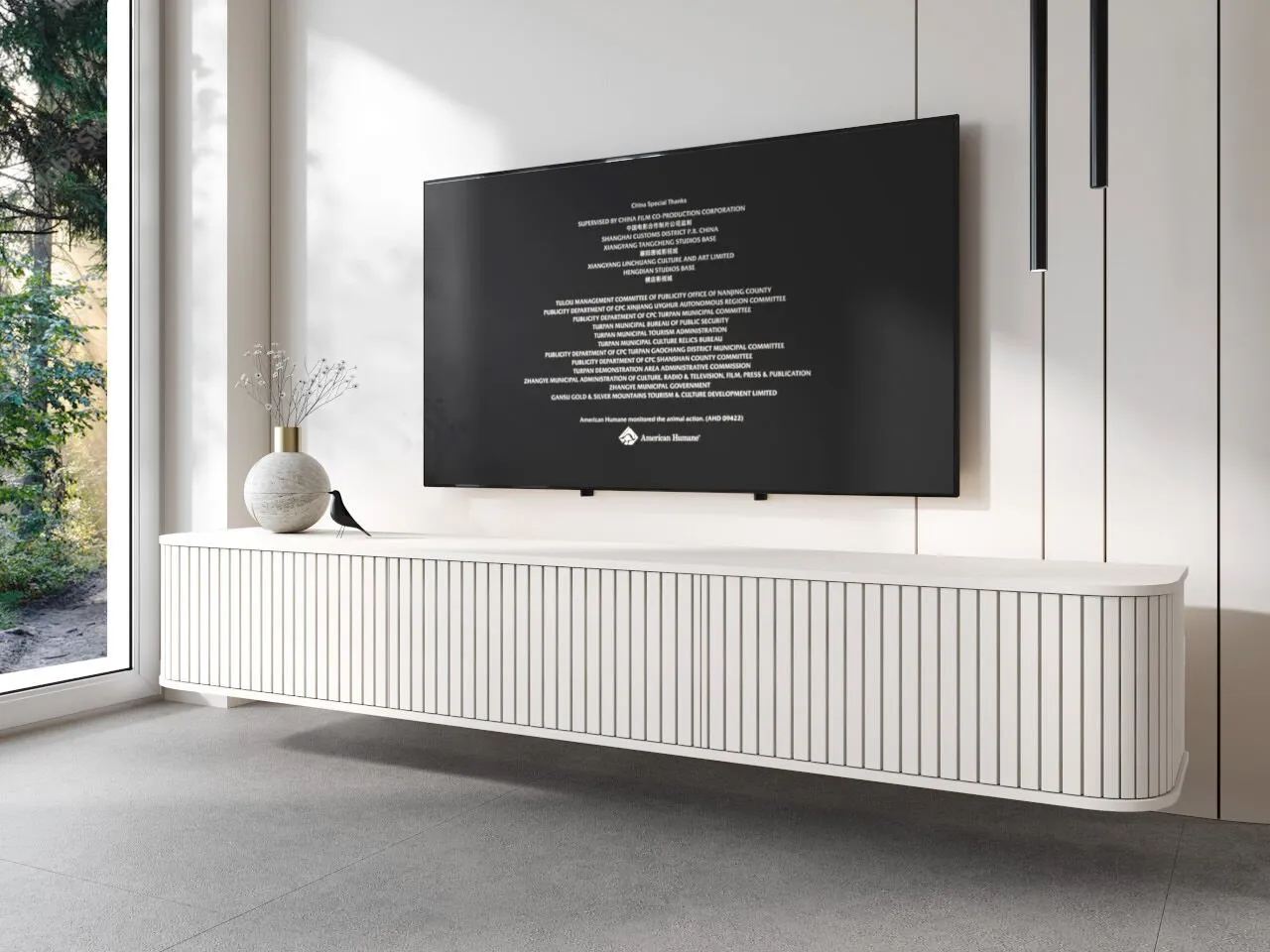 Komoda RTV wisząca ZYLIO 215 biały - obrazek 4