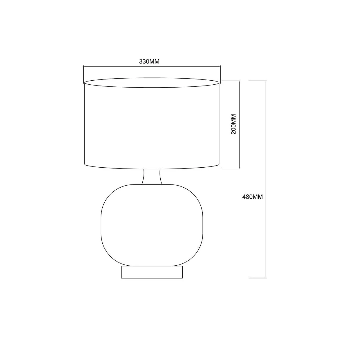 Lampa stołowa Tamiza 48 cm biała 1xE27 - obrazek 5