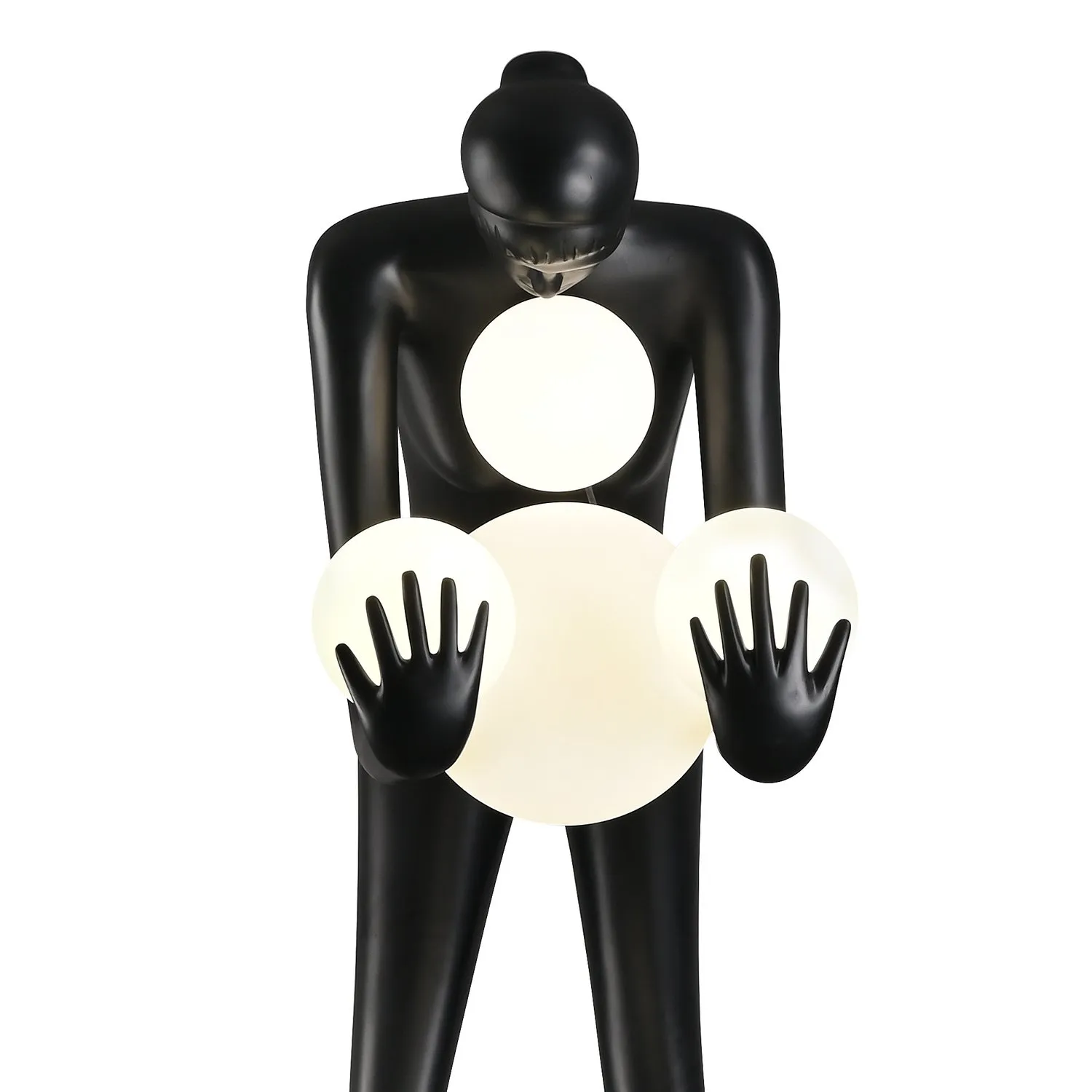 Lampa podłogowa WOMAN-2 BLACK czarna 190 cm - obrazek 4