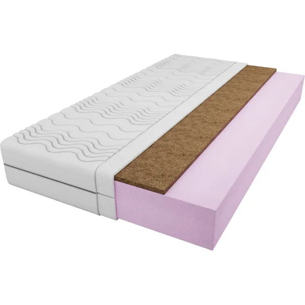 Materac piankowy + kokos 140x200 ERIC BLANC