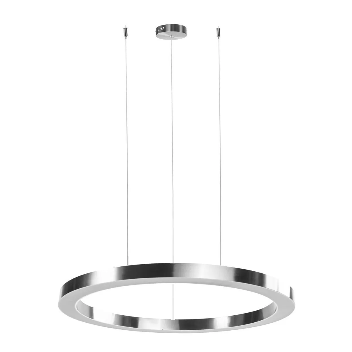 Lampa wisząca CIRCLE 3 40+60+60 cm - LED, ringi nikiel szczotkowany na 1 podsufitce - obrazek 3