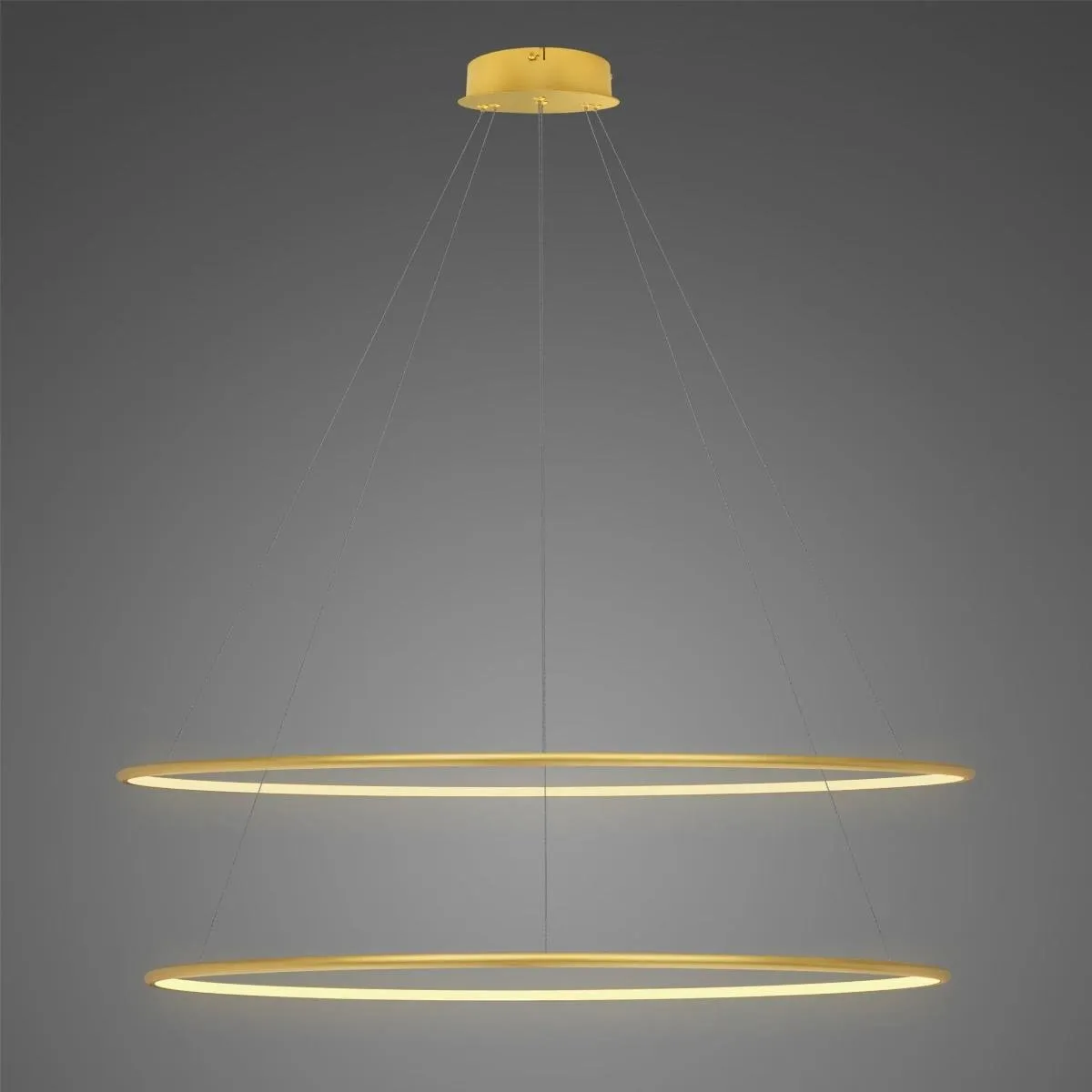 Lampa Ledowe Okręgi No.2 120cm 3k złota - obrazek 2