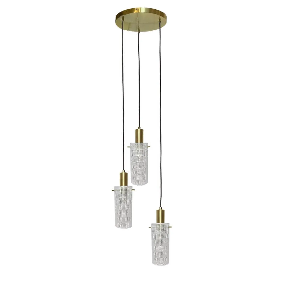 Lampa wisząca Tirana 3 biała 3xE27