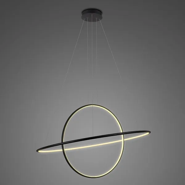 Lampa Ledowe Okręgi No.2 czarna 100cm 3k