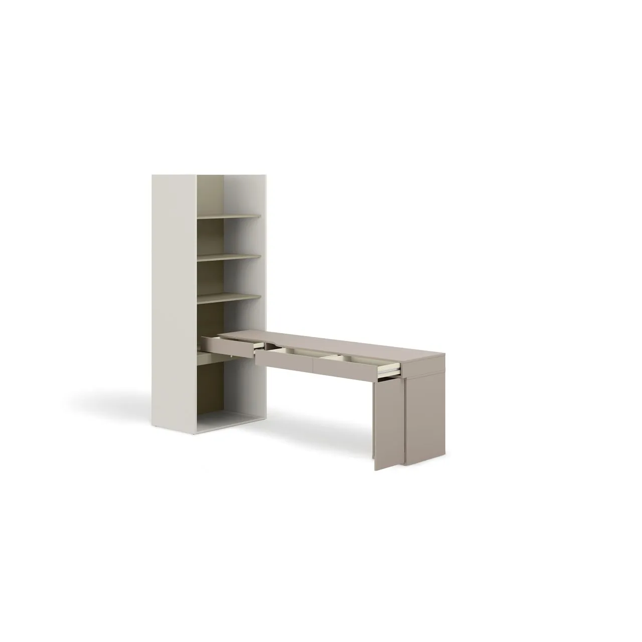 Meble młodzieżowe WOOW SET 09P szampański / clay grey / eukaliptus - obrazek 2