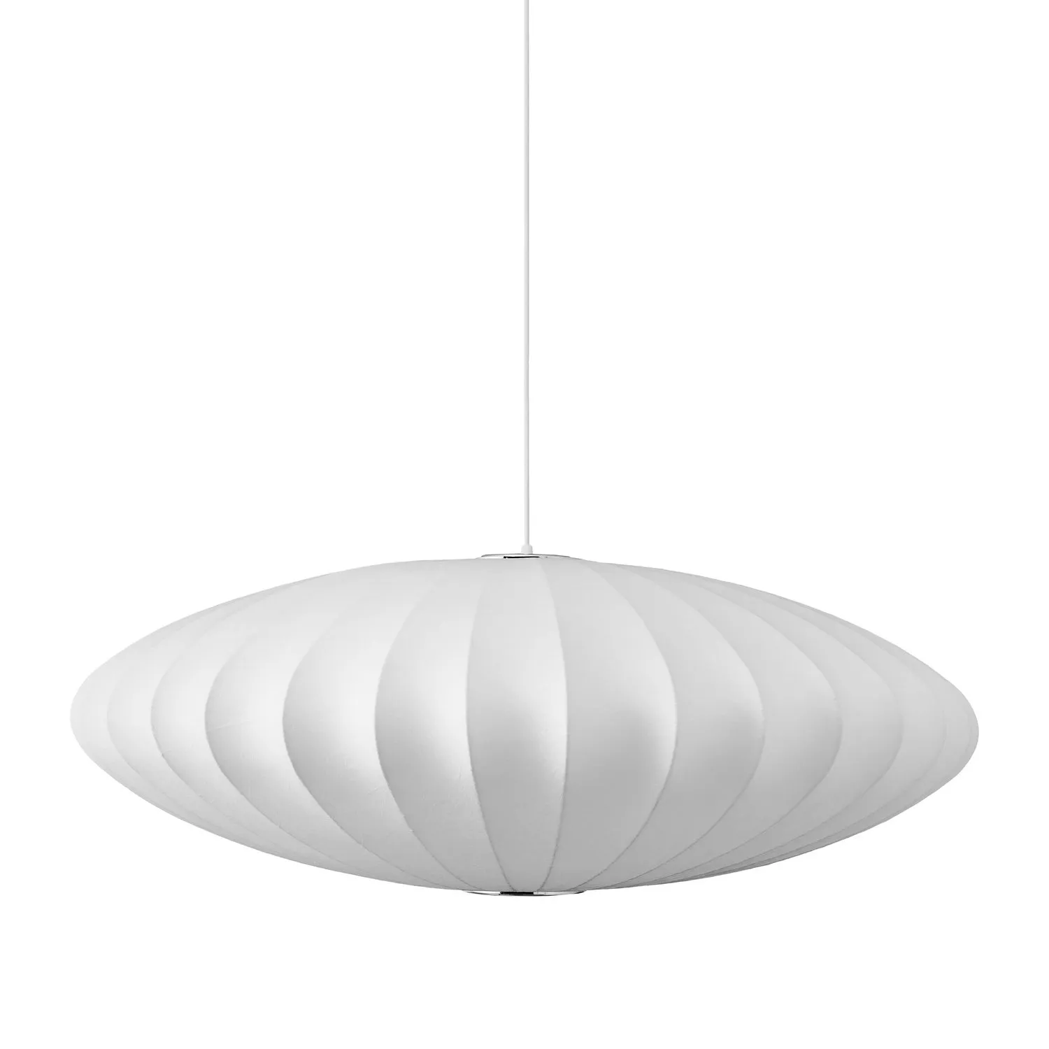 Lampa wisząca SILK FLAT biała 60 cm - nowoczesna i minimalistyczna - obrazek 6