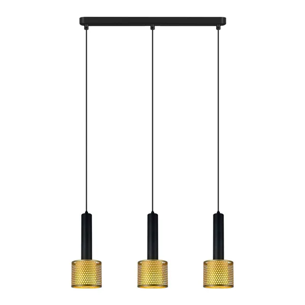 Lampa wisząca Amo czarno-złota 3xE27