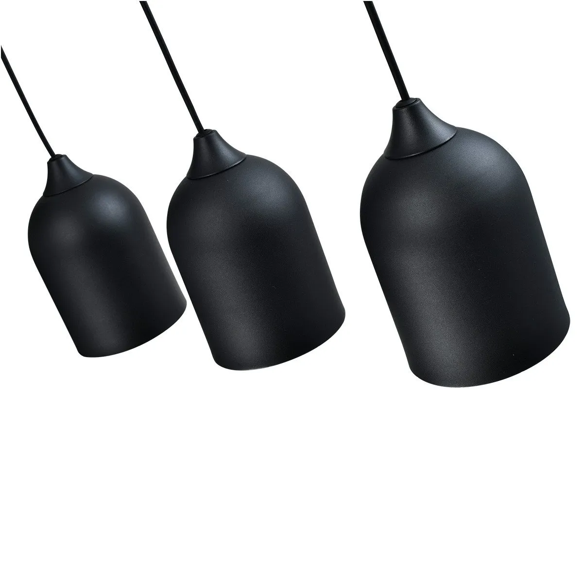 Metalowa lampa wisząca Nilo czarna 3xGU10 - obrazek 6