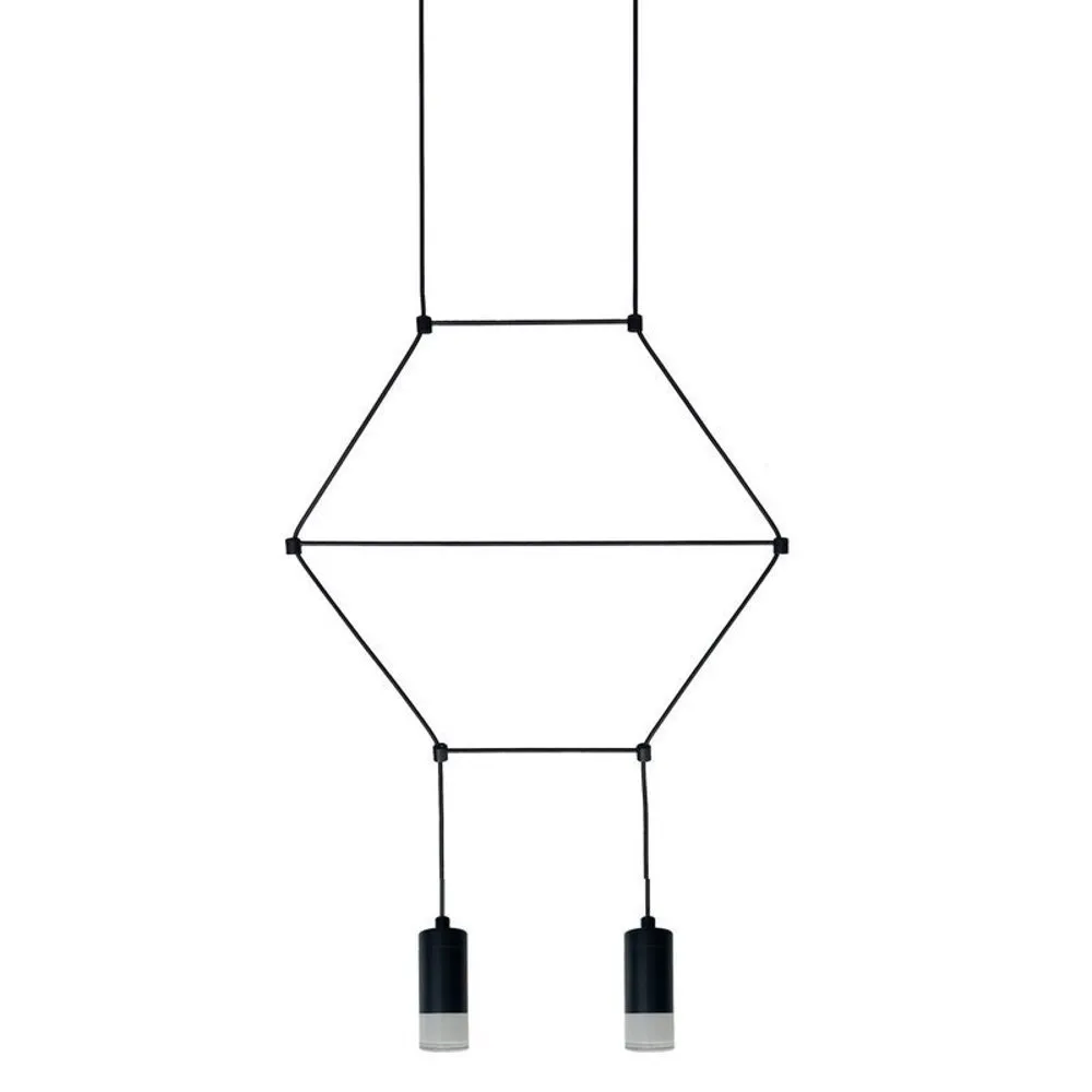 Lampa wisząca LINEA-2 czarna 35 cm - obrazek 3