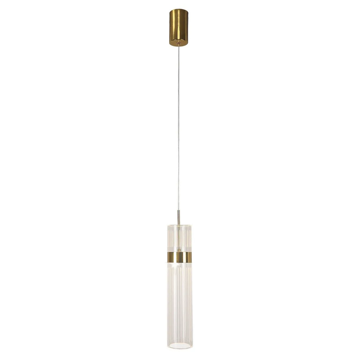 Lampa wisząca Ambiente złota LED CCT