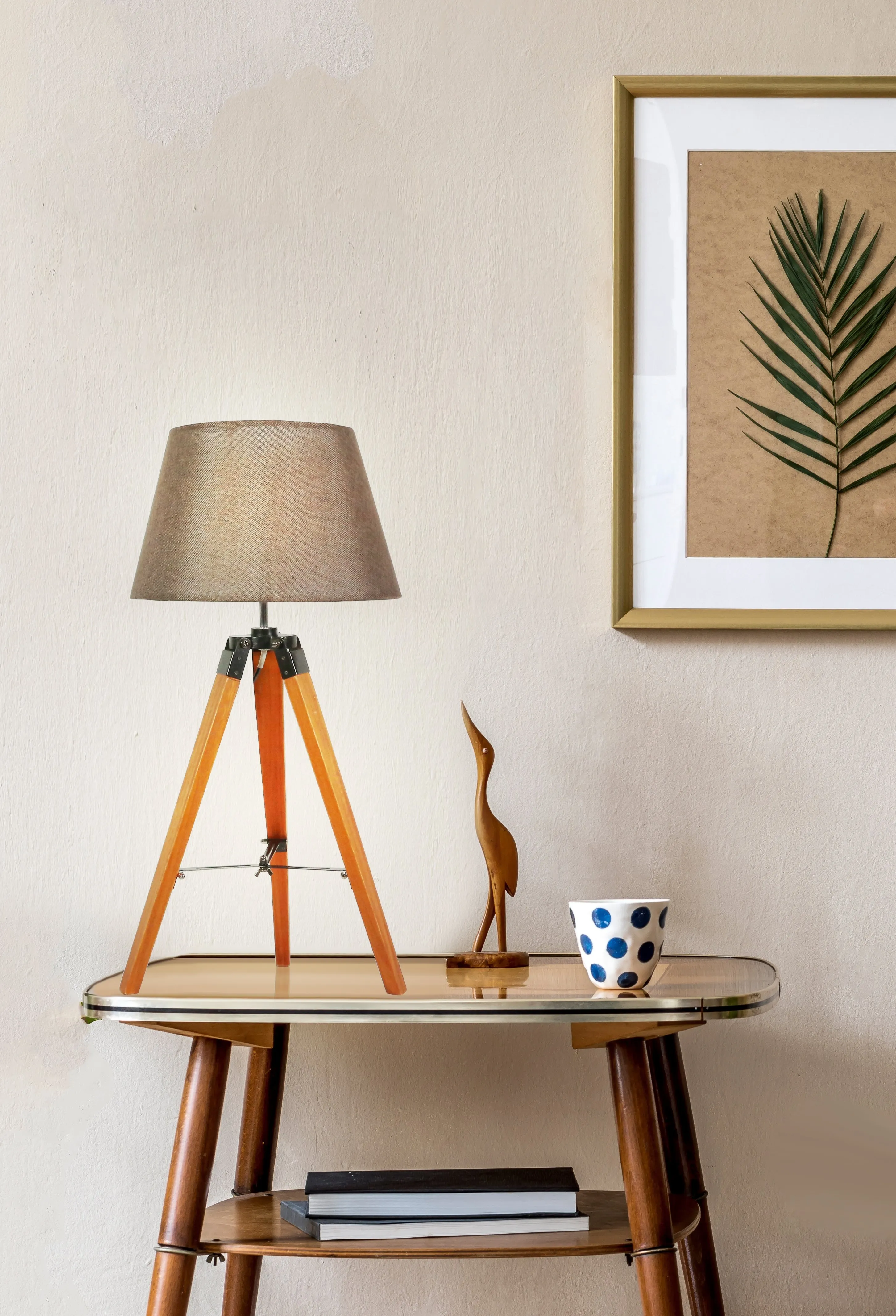 LUGANO LAMPA GABINETOWA 1X60W E27 BRĄZOWY + ABAŻUR O TYM SAMYM INDEKSIE - obrazek 2