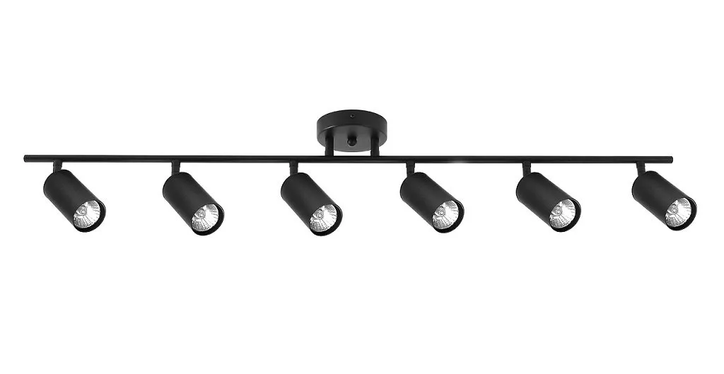 LAMPA SPOT 6xGU10 CZARNA VOLO - obrazek 2