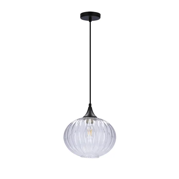LAMPA WISZĄCA EXETER 240mm 1 CZARNY