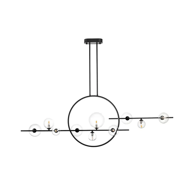 Lampa wisząca ORION DOUBLE czarna 145 cm