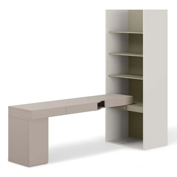 Meble młodzieżowe WOOW SET 09L szampański / clay grey / eukaliptus