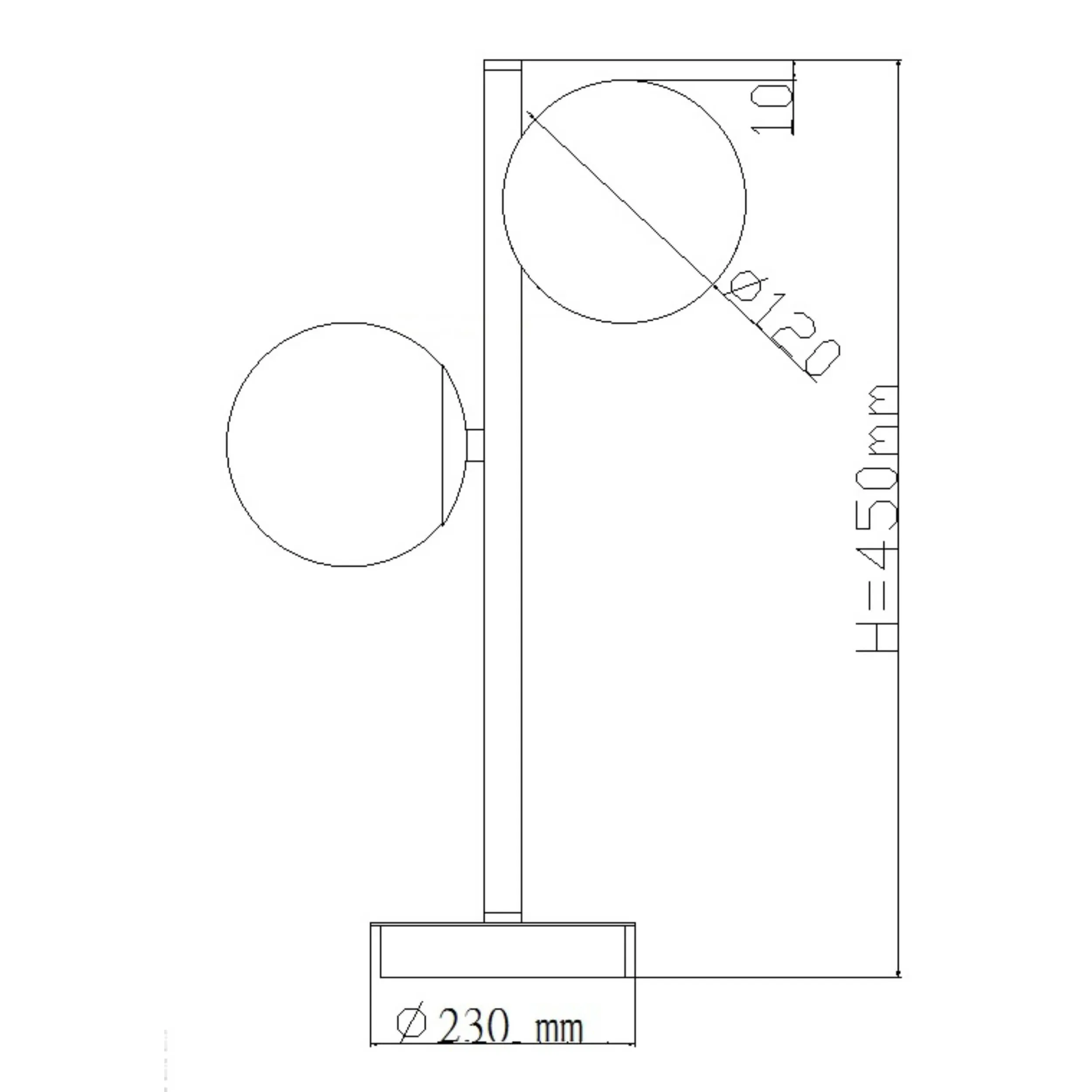 Lampa stołowa Dorado czarna 2xG9 - obrazek 5