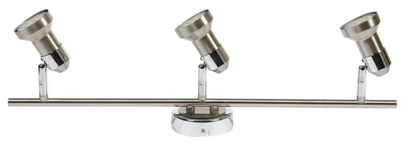 ARKON LAMPA SUFITOWA LISTWA 3X50W GU10 SAT NIKIEL+CHROM BEZ ŻARÓWEK