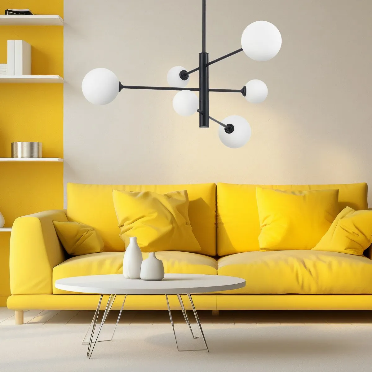 Lampa wisząca Dorado czarna 6xG9 - obrazek 4