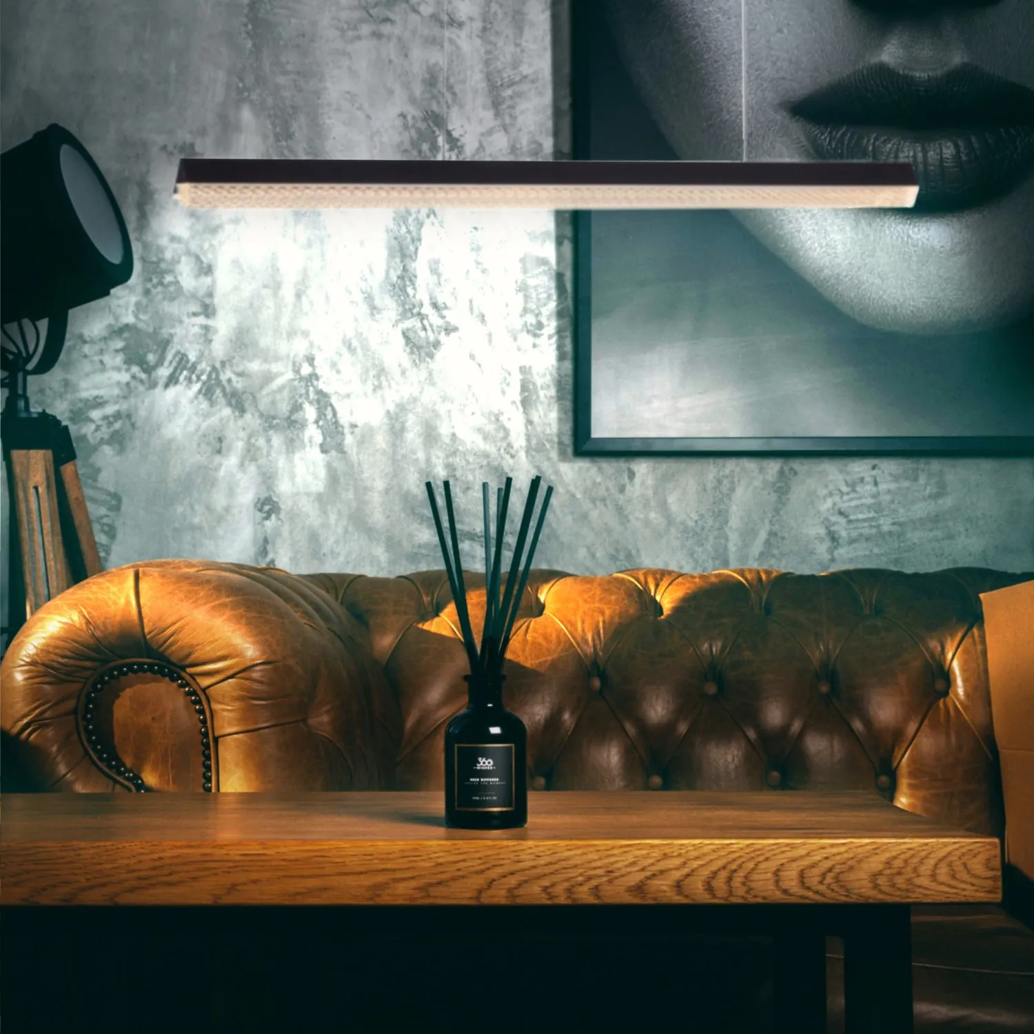 Lampa wisząca ANABELLA LED 120 cm, czarna - obrazek 4