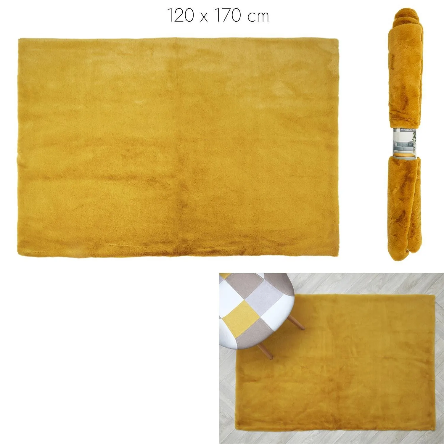 Dywan Cocoonin 170x120 cm żółty - obrazek 6