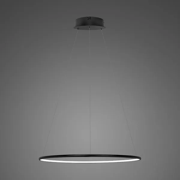 Lampa wisząca Ledowe Okręgi No.1 40cm3k czarna