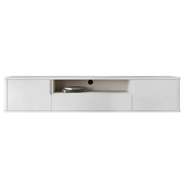 Komoda RTV wisząca RADIUS 180 biały
