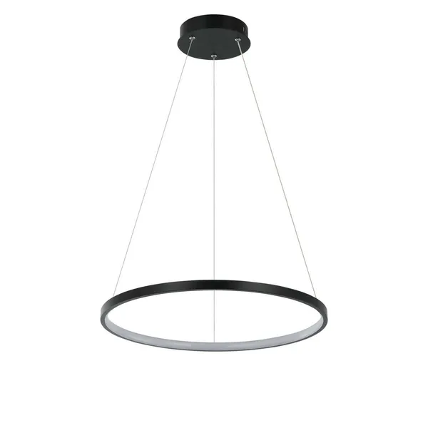 Lampa wisząca Ring 40 cm czarna LED CCT
