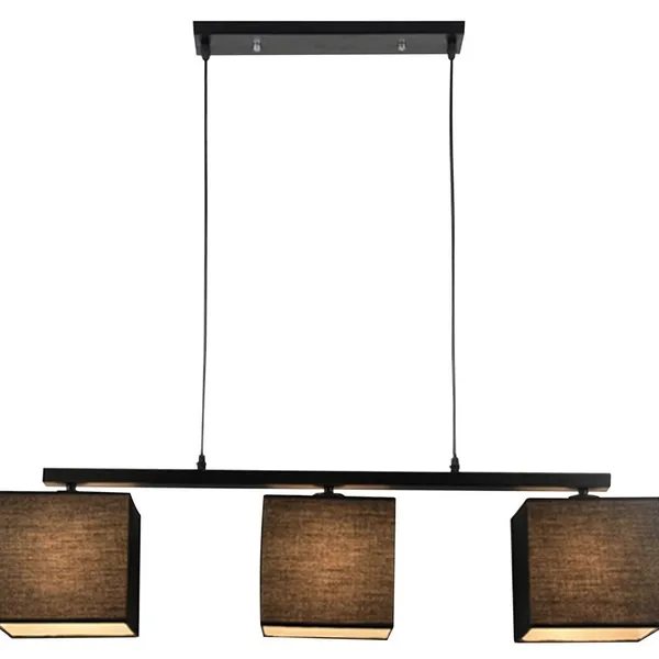 BOHO LAMPA WISZĄCA 3X40W E27 CZARNY