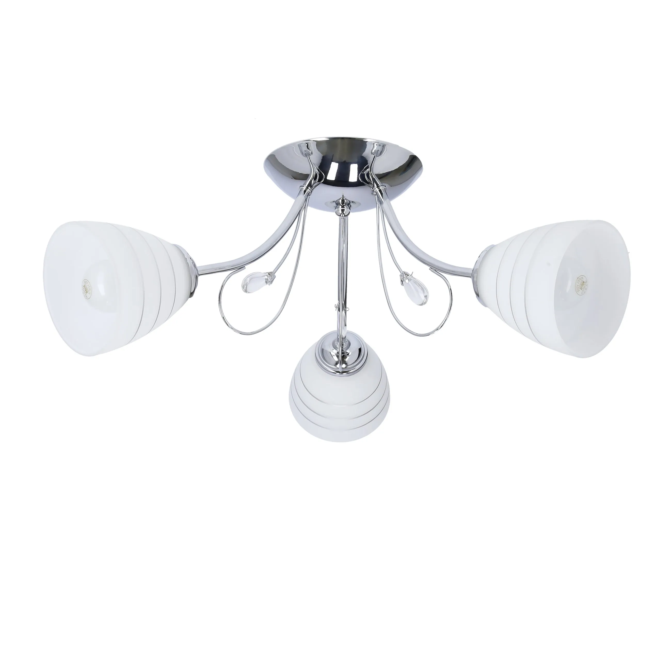 SIMPLI LAMPA WISZĄCA 3*40W E27 CHROM Z KRYSZTAŁKIEM+KLOSZ Z PASKIEM - obrazek 11