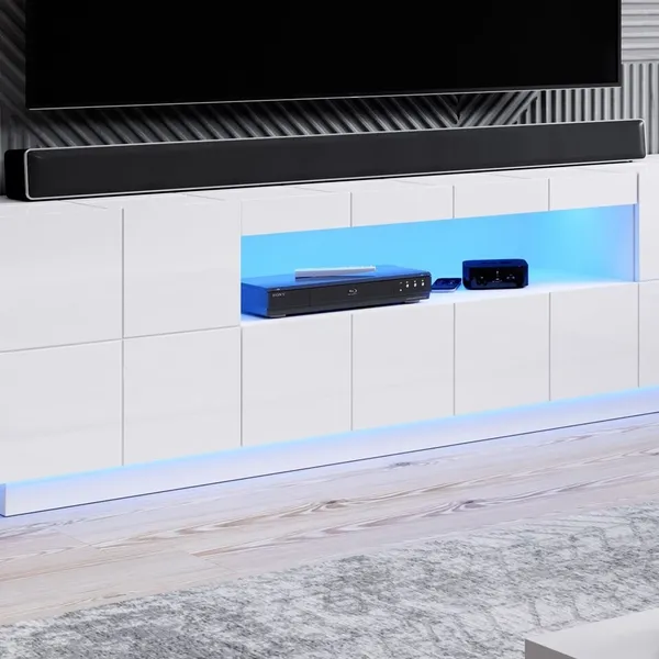 Oświetlenie LED komoda RTV RAJA niebieskie