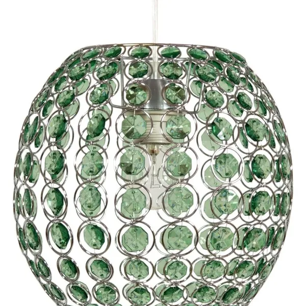 RICA LAMPA WISZĄCA 28 1X40W E27 ZIELONY + LINKA 85-10523