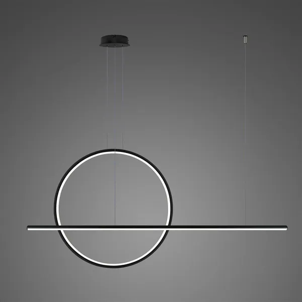 Lampa wisząca Linea No.2 80/180cm czarna 3k Dali