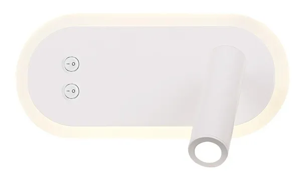 MIRACLE LAMPA KINKIET 6W+3W LED BIAŁY