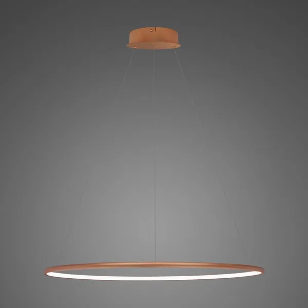 Lampa wisząca Ledowe Okręgi No.1 80cm 3k miedziana