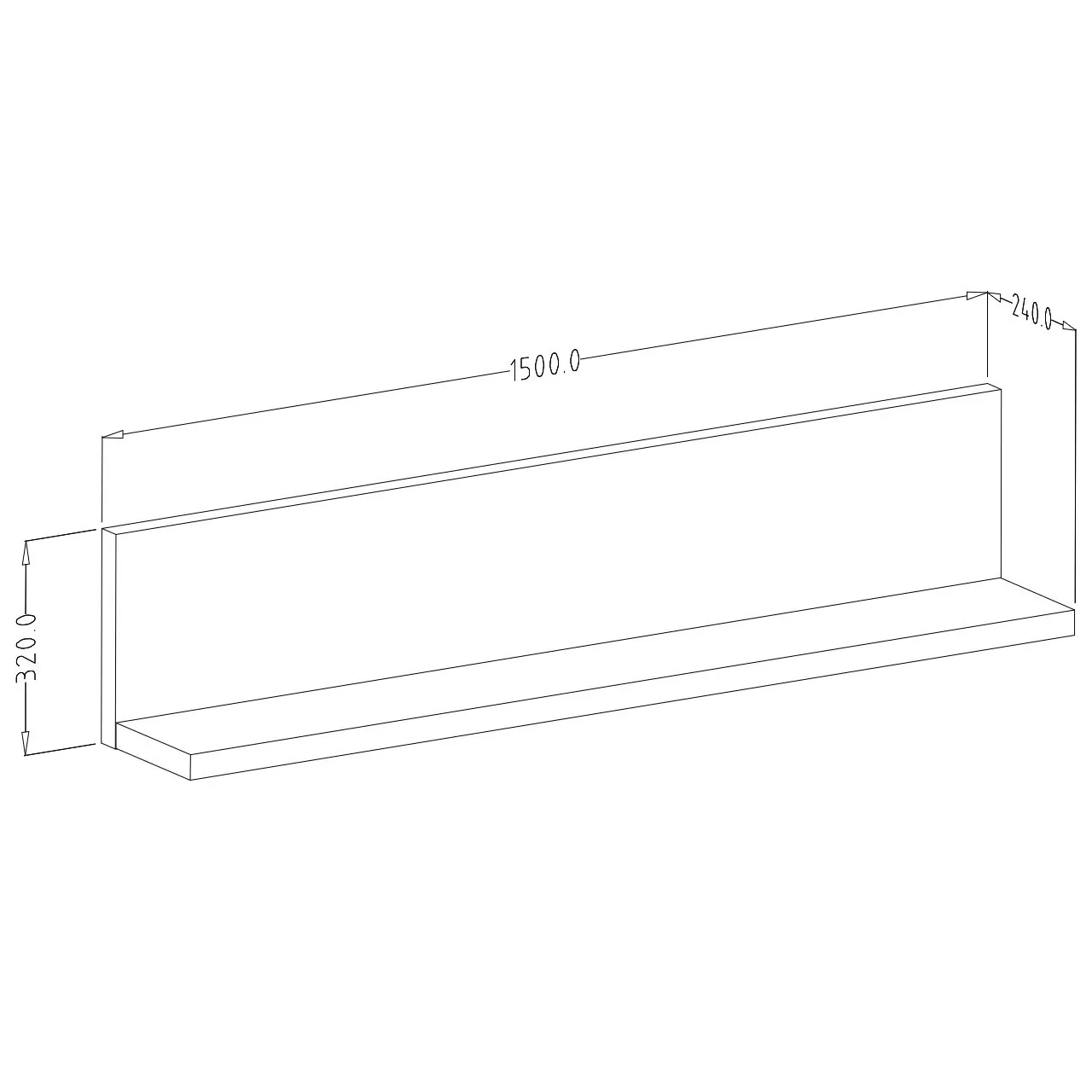 Półka TABO BT01 dąb lindberg - obrazek 3
