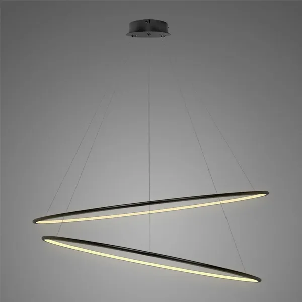 Lampa Ledowe Okręgi No.2 120cm 3k czarna Dali