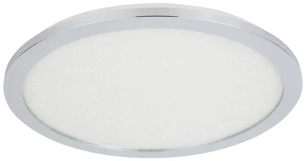Plafon do łazienki PIXEL minimalistyczny – srebrny chromowany 40 cm - okrągły plafon LED z funkcją ściemniania 3000K 24W IP44