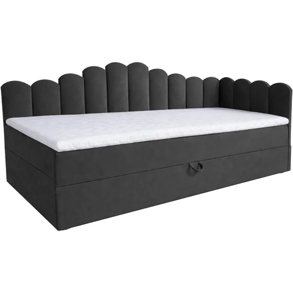 Łóżko dziecięce tapicerowane 80x200 NELA royal 38 prawe