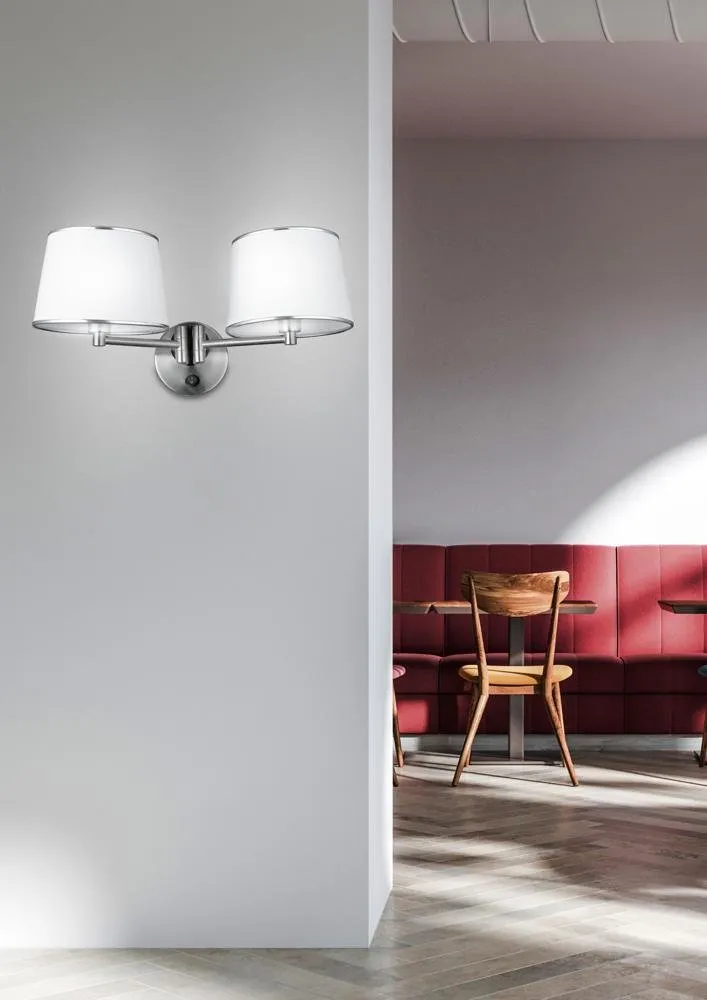IBIS LAMPA KINKIET 2X40W E14 SATYNA - obrazek 3